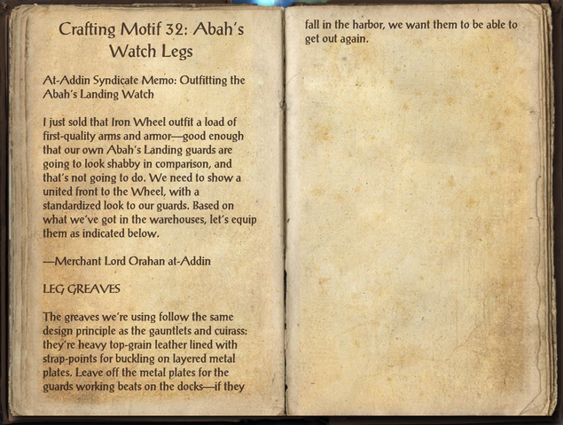 File:Crafting Motifs 32, Abah's Watch Legs.png