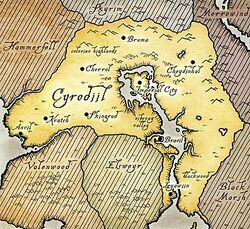 Cyrodiil map Oblivion