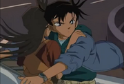 Shinichi i Ran, fora del cotxe