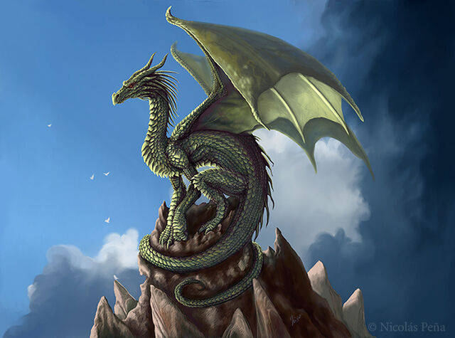 Archivo:The green dragon by amisgaudi-d268rvq.jpg