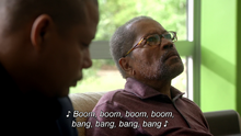 Huey Jarvis listens to BBBB