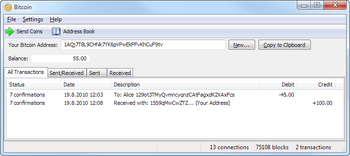 Bitcoin screenshot windows7