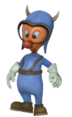 Blue gremlin transparent