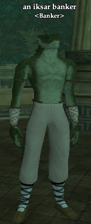 An iksar banker