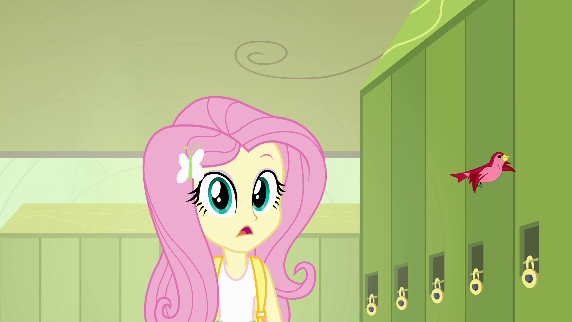 Image - Fluttershy realizes she's late for class EG.png 