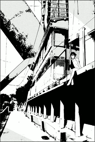 ファイル:シドニア百景 その8 河川敷集合住宅と緑川纈.png