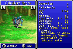 Estadisticas FFII Caballero Negro 1