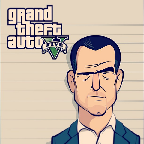 Archivo:GTA V Fan Art - Michael De Santa sketch.png