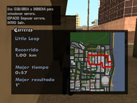 Mapa del recorrido de Little Loop