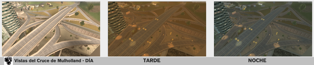 Archivo:GTASAVistasDelCruceDeMulhollandDiaTardeNoche.png
