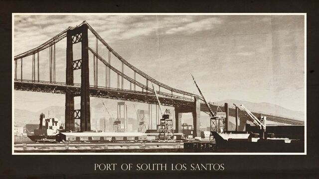 Archivo:Postal del puerto sur de Los Santos.jpg