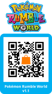 Código QR Actualización de Pokémon Rumble World