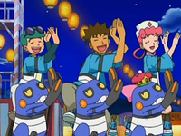 EP551 Hamilton, Brock y la enfermera Joy bailando la danza Croagunk.png