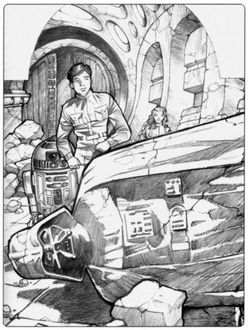 Archivo:Fallen statue of Darth Vader.jpg