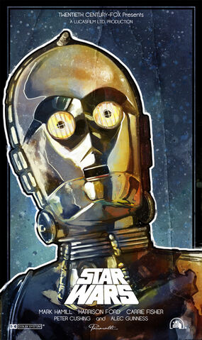 Archivo:C3po starwars illustration la guerra de las galaxias Anthony Daniels leoarts leonardo paciarotti george lucas.jpg