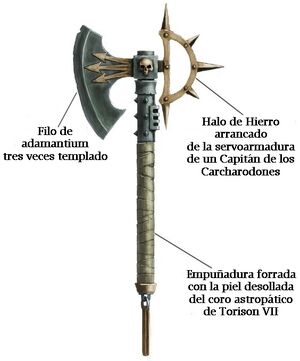 Arma hacha Vengador fantasma huron Blackheart.jpg