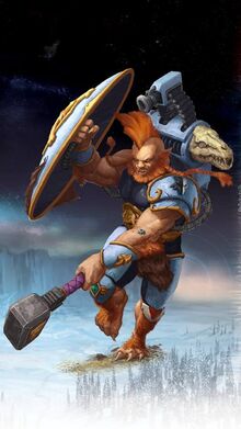 Wulfen con Martillo Trueno y Escudo Tormenta