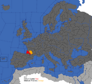 "Map showing provinces that can form Guyenne"