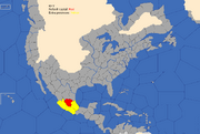 "Map showing provinces that can form the Aztec Empire"