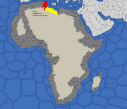 Map showing Tunisia's starting position in 1419