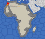 Map showing Morocco's starting position in 1419