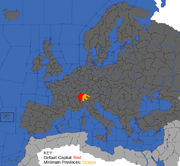 "Map showing provinces that can form Helvetia"