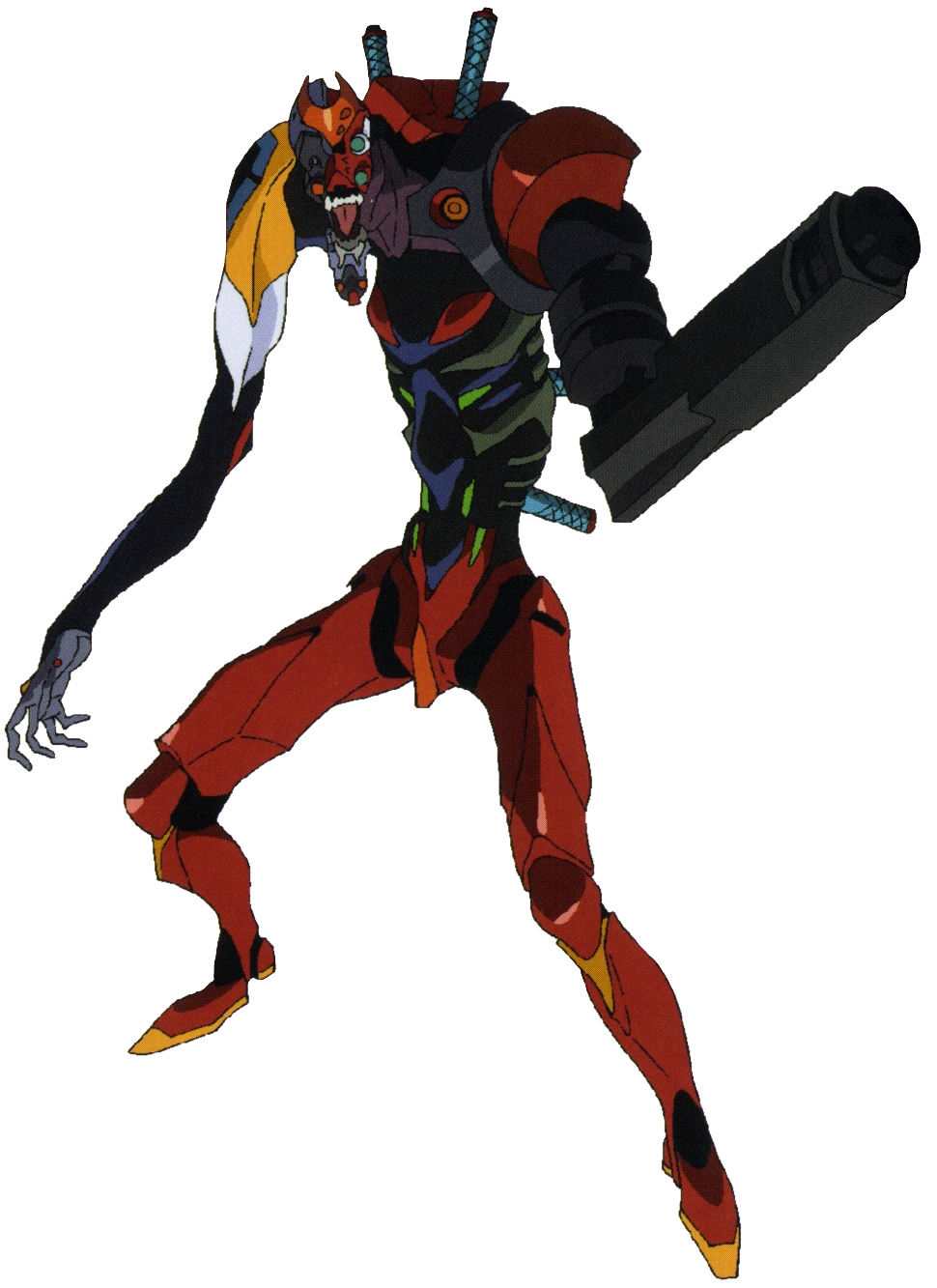 Image - Evangelion Unit-02'γ (Beast Mode - 1st Form).png | Evangelion