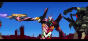 Evangelion 4.0 scene