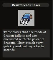 Reinforced claws