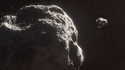 Knight approaches asteroid CA-2216862