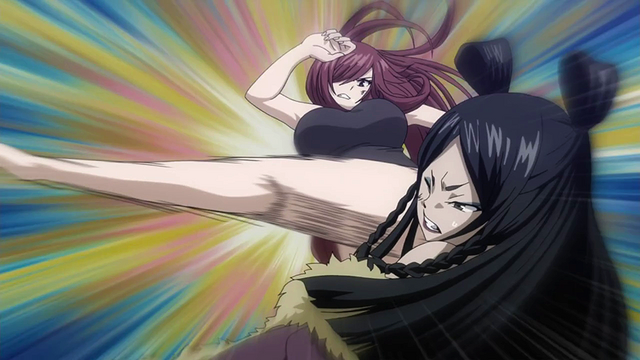 Fichier:Erza donne un coup de pied à Minerva.png