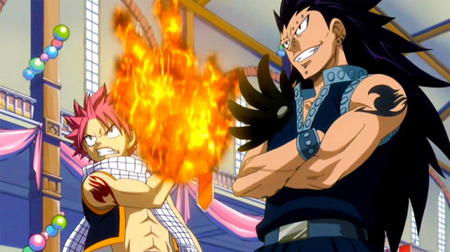 Datei:Natsu und gajeel stehen laxus gegenüber.png