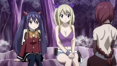 Lucy and Wendy listen to Flare's story