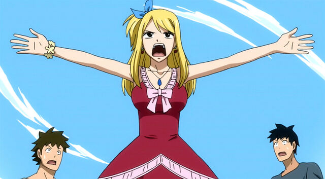 File:Mirajane pretends to be Lucy.jpg