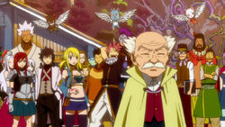 Fairy Tail despidiéndose del ejército.png