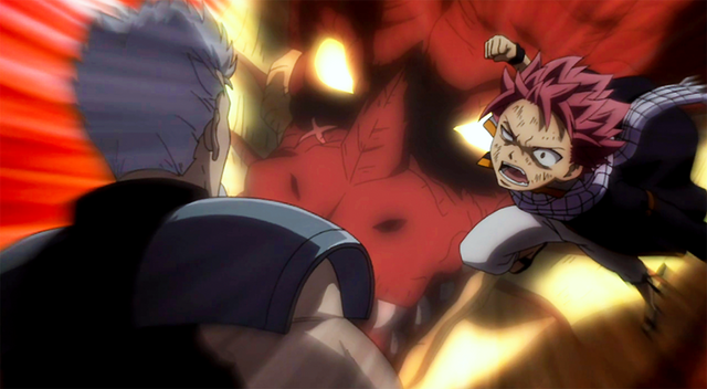 File:Natsu attacks Byro.png