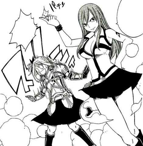 File:Erza and Lucy switch clothes.png