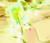 Sleep Card being used