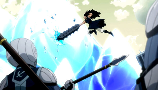 File:Gajeel attacks the lacrima.jpg
