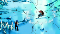 Natsu começa a destruir a torre.png
