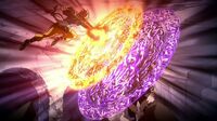 Natsu and Zero clash