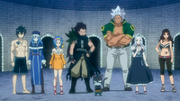 The mages gathered after closing the doors