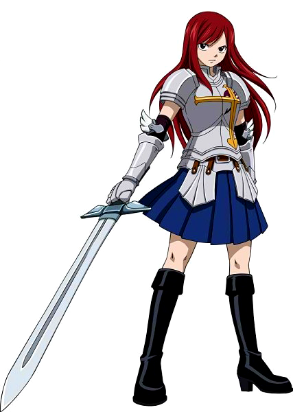 Erza Scarlet | Fairy Tail | Slim Arm Version in Description Minecraft Skin