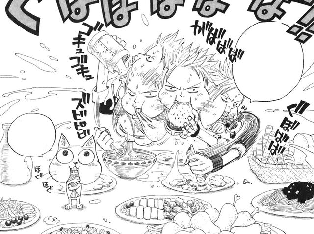 File:Natsu and Happy eating.jpg