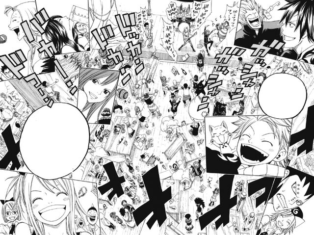 File:Fairy Tail members partying.jpg