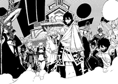 Los Spriggan 12 junto a Zeref