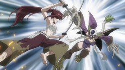 Erza y Kyouka Continúan Luchando