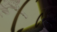 Torafuzar hit by Gajeel's roar
