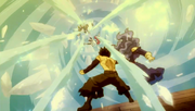 Gray and Juvia Defeat Lyon and Chelia