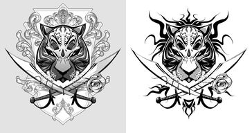Tiger Pirate tattoo by biz02